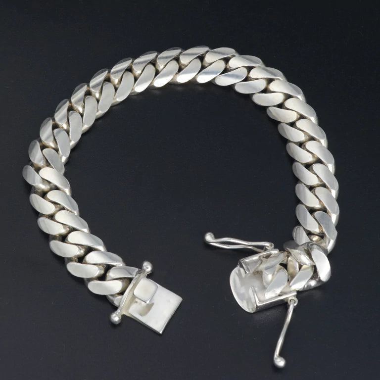 heavy silver bracelet