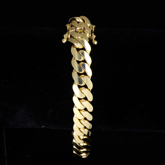 cuban link gold braceet