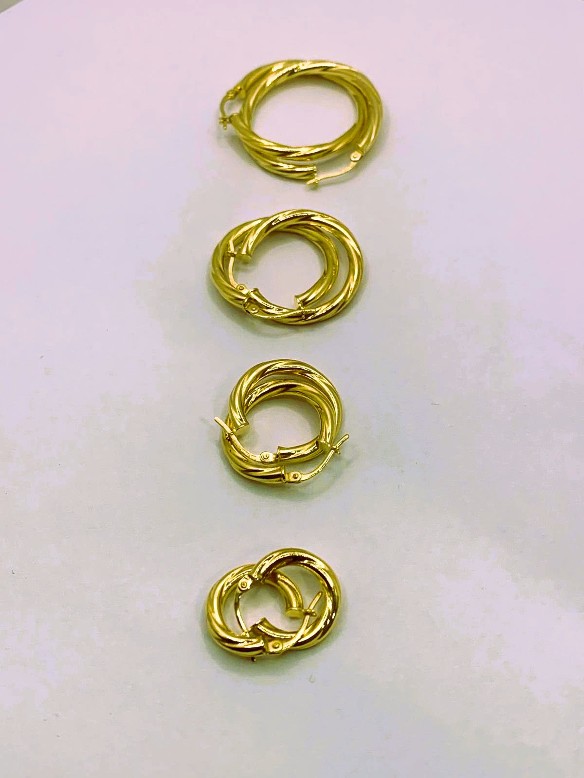 Argollas de oro 10kt.